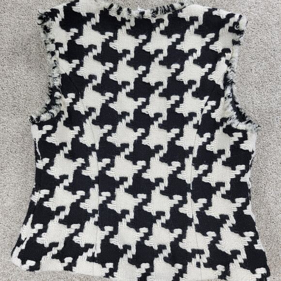 CAbi Black and White Houndstooth Vest - Picture 9 of 16